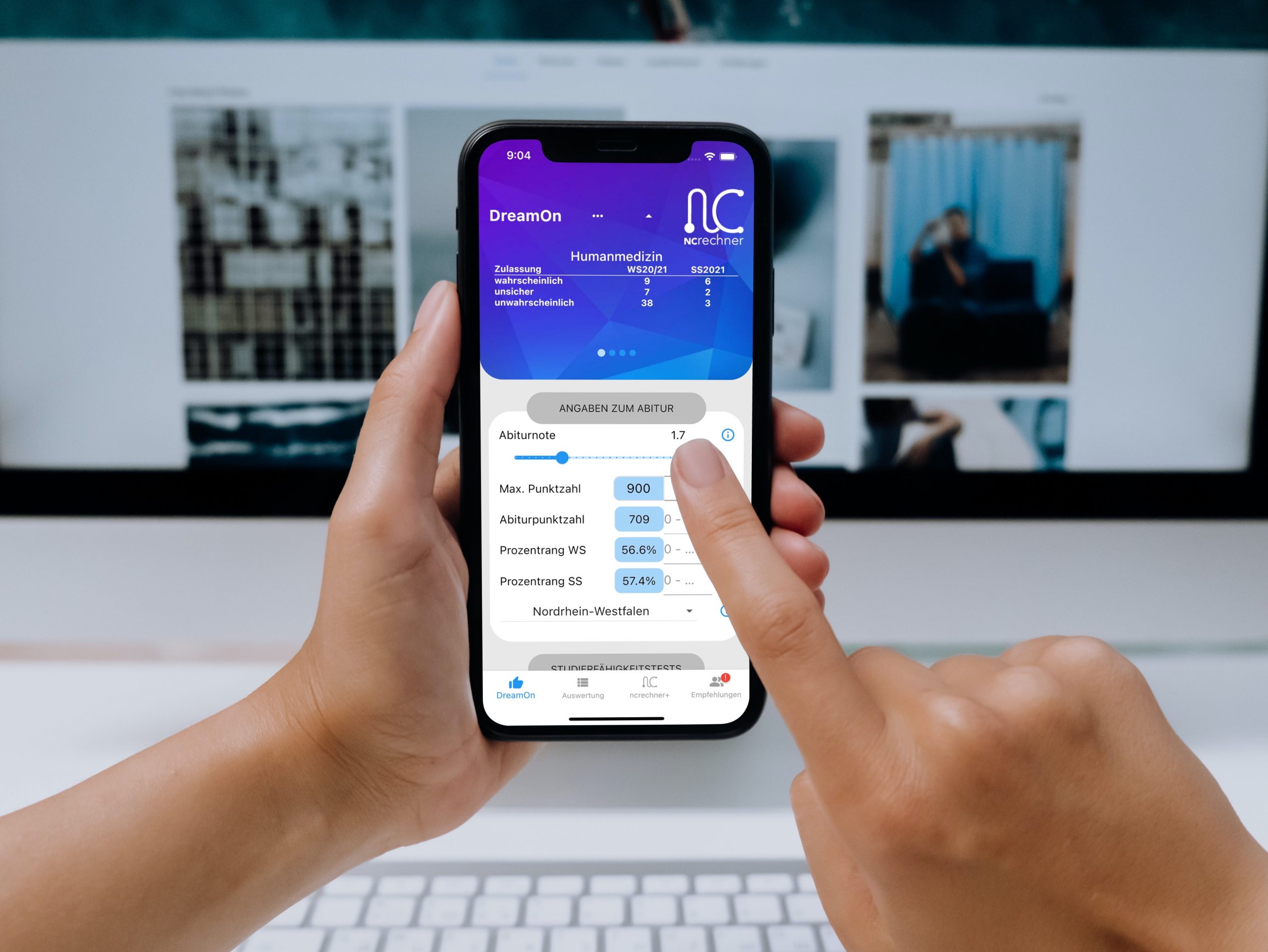 Erste Version der ncrechner App