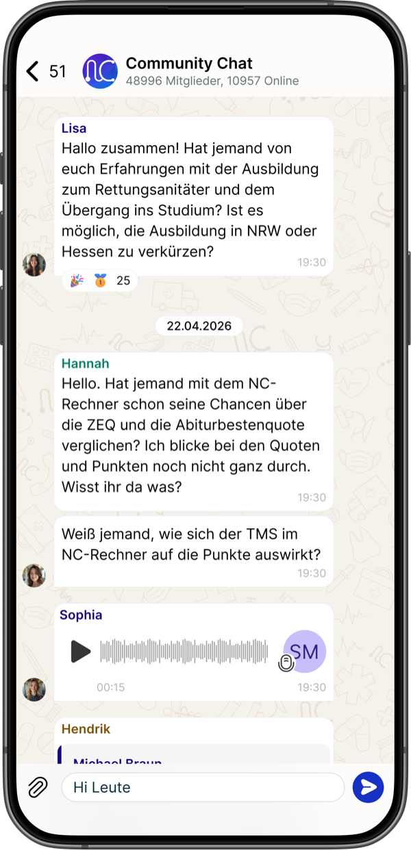 ncrechner App: Community-Chat mit tausenden Mitgliedern